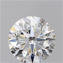 Natural Diamond 0.75 Carats, Round with Excellent Cut, F Color, VVS2 Clarity and Certified by GIA