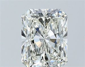 Picture of Natural Diamond 1.27 Carats, Radiant with  Cut, J Color, VVS1 Clarity and Certified by GIA