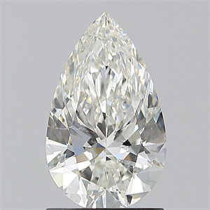 Picture of Natural Diamond 1.30 Carats, Pear with  Cut, I Color, SI2 Clarity and Certified by GIA