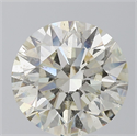 Natural Diamond 5.01 Carats, Round with Excellent Cut, L Color, SI2 Clarity and Certified by IGI