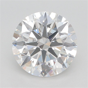 Picture of Lab Grown Diamond 3.30 Carats, Round with Ideal Cut, G Color, IF Clarity and Certified by IGI