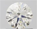 Natural Diamond 0.70 Carats, Round with Excellent Cut, H Color, VVS1 Clarity and Certified by IGI