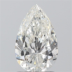 Picture of Natural Diamond 1.20 Carats, Pear with  Cut, H Color, SI1 Clarity and Certified by GIA
