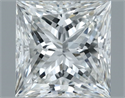 Natural Diamond 0.71 Carats, Princess with  Cut, G Color, VS1 Clarity and Certified by GIA