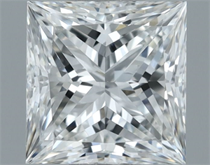 Picture of Natural Diamond 0.71 Carats, Princess with  Cut, G Color, VS1 Clarity and Certified by GIA