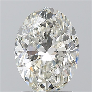 Foto Diamante Natural 1.50 quilates, Ovalado , Color I, claridad SI2 y certificado GIA de