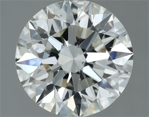 Picture of Natural Diamond 1.01 Carats, Round with Excellent Cut, I Color, VS1 Clarity and Certified by IGI