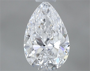 Picture of Natural Diamond 0.50 Carats, Pear with  Cut, D Color, VVS1 Clarity and Certified by GIA