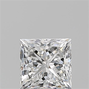 Picture of Natural Diamond 1.06 Carats, Princess with  Cut, F Color, VS1 Clarity and Certified by GIA