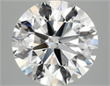 Lab Grown Diamond 3.09 Carats, Round with Excellent Cut, E Color, VS1 Clarity and Certified by IGI