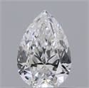 Diamante Natural 0.50 quilates, De pera , Color E, claridad VVS2 y certificado GIA