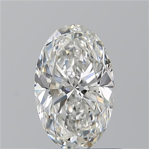 Foto Diamante Natural 0.90 quilates, Ovalado , Color G, claridad IF y certificado GIA de
