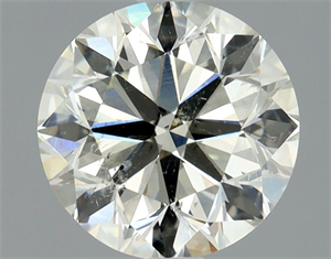 Picture of Natural Diamond 1.50 Carats, Round with Very Good Cut, M Color, I1 Clarity and Certified by GIA