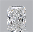 Natural Diamond 0.71 Carats, Radiant with  Cut, E Color, VS2 Clarity and Certified by GIA