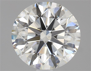 Foto Diamante Natural 2.50 quilates, Redondo , Color H, claridad SI1 y certificado GIA de