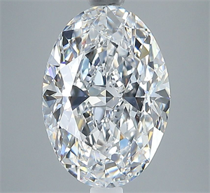 Picture of Natural Diamond 2.50 Carats, Oval with  Cut, D Color, VS2 Clarity and Certified by GIA