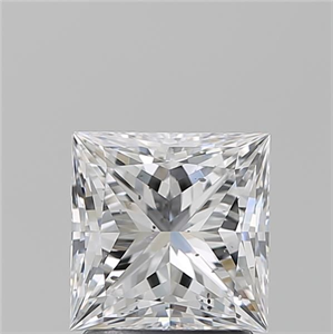 Picture of Natural Diamond 2.01 Carats, Princess with  Cut, D Color, SI2 Clarity and Certified by GIA