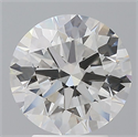 Lab Grown Diamond 3.09 Carats, Round with Ideal Cut, F Color, VVS2 Clarity and Certified by IGI
