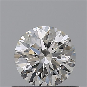 Picture of Natural Diamond 0.42 Carats, Round with Excellent Cut, G Color, IF Clarity and Certified by GIA