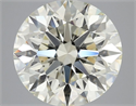 Natural Diamond 5.02 Carats, Round with Excellent Cut, L Color, VS2 Clarity and Certified by IGI