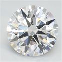 Lab Grown Diamond 2.09 Carats, Round with Ideal Cut, D Color, IF Clarity and Certified by IGI