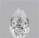 Natural Diamond 0.70 Carats, Pear with  Cut, D Color, VS2 Clarity and Certified by GIA