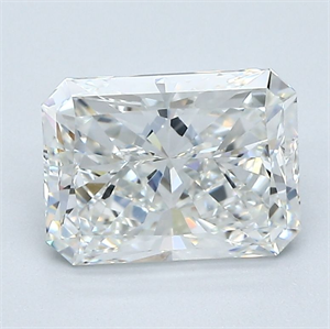 Picture of Natural Diamond 1.90 Carats, Radiant with  Cut, G Color, VVS2 Clarity and Certified by GIA