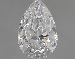 Picture of Natural Diamond 0.50 Carats, Pear with  Cut, D Color, SI1 Clarity and Certified by GIA