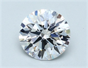 Natural Diamond 2.01 Carats, Round with Excellent Cut, D Color, VS1 Clarity and Certified by GIA