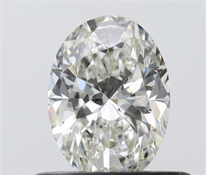Picture of Natural Diamond 0.50 Carats, Oval with  Cut, H Color, VVS1 Clarity and Certified by IGI