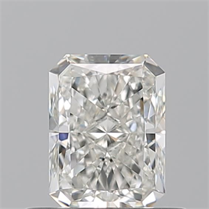 Picture of Natural Diamond 0.52 Carats, Radiant with  Cut, I Color, VVS2 Clarity and Certified by GIA