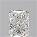 Natural Diamond 0.52 Carats, Radiant with  Cut, I Color, VVS2 Clarity and Certified by GIA