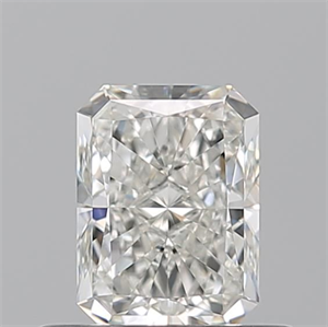 Picture of Natural Diamond 0.52 Carats, Radiant with  Cut, I Color, VVS2 Clarity and Certified by GIA