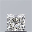 Natural Diamond 0.51 Carats, Princess with  Cut, I Color, VS1 Clarity and Certified by GIA