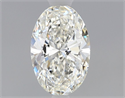 Natural Diamond 0.40 Carats, Oval with  Cut, H Color, SI1 Clarity and Certified by GIA