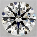 Natural Diamond 0.58 Carats, Round with Excellent Cut, H Color, SI2 Clarity and Certified by GIA