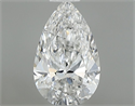 Natural Diamond 0.40 Carats, Pear with  Cut, F Color, SI2 Clarity and Certified by GIA