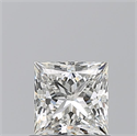 Natural Diamond 0.90 Carats, Princess with  Cut, I Color, VVS2 Clarity and Certified by GIA