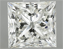 Natural Diamond 0.80 Carats, Princess with  Cut, J Color, VVS2 Clarity and Certified by GIA