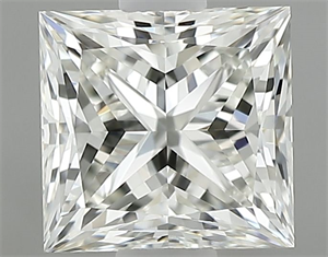Picture of Natural Diamond 0.80 Carats, Princess with  Cut, J Color, VVS2 Clarity and Certified by GIA