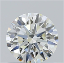 Natural Diamond 0.80 Carats, Round with Excellent Cut, J Color, VS2 Clarity and Certified by GIA