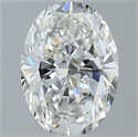 Natural Diamond 2.01 Carats, Oval with  Cut, G Color, VS2 Clarity and Certified by GIA