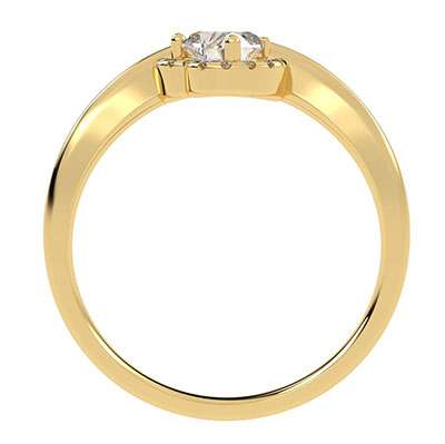 Heart diamond & Heart halo engagement ring for Hearts 