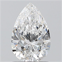 Natural Diamond 1.01 Carats, Pear with  Cut, D Color, SI1 Clarity and Certified by GIA