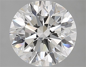 Picture of Natural Diamond 2.50 Carats, Round with Excellent Cut, E Color, VVS2 Clarity and Certified by GIA
