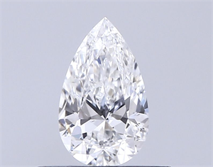 Picture of Natural Diamond 0.40 Carats, Pear with  Cut, F Color, SI2 Clarity and Certified by GIA
