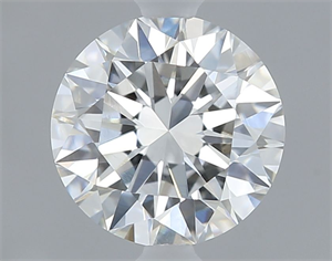 Picture of Natural Diamond 0.61 Carats, Round with Excellent Cut, F Color, IF Clarity and Certified by GIA