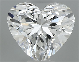 Picture of Natural Diamond 0.32 Carats, Heart with  Cut, E Color, VVS2 Clarity and Certified by GIA
