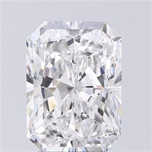 Picture of Natural Diamond 2.50 Carats, Radiant with  Cut, D Color, SI2 Clarity and Certified by GIA