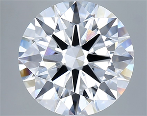 Picture of Lab Grown Diamond 5.03 Carats, Round with Ideal Cut, E Color, VVS1 Clarity and Certified by IGI